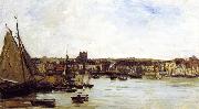 Charles-Francois Daubigny Port of Dieppe oil painting reproduction